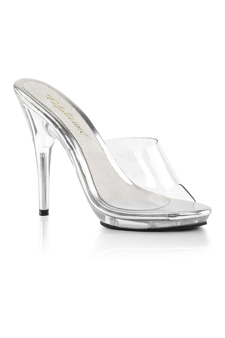 POISE-501 Platform Slide | Clear Vinyl-Fabulicious-Clear-Slides-SEXYSHOES.COM