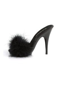 Fabulicious POISE-501F Slide in Black Satin