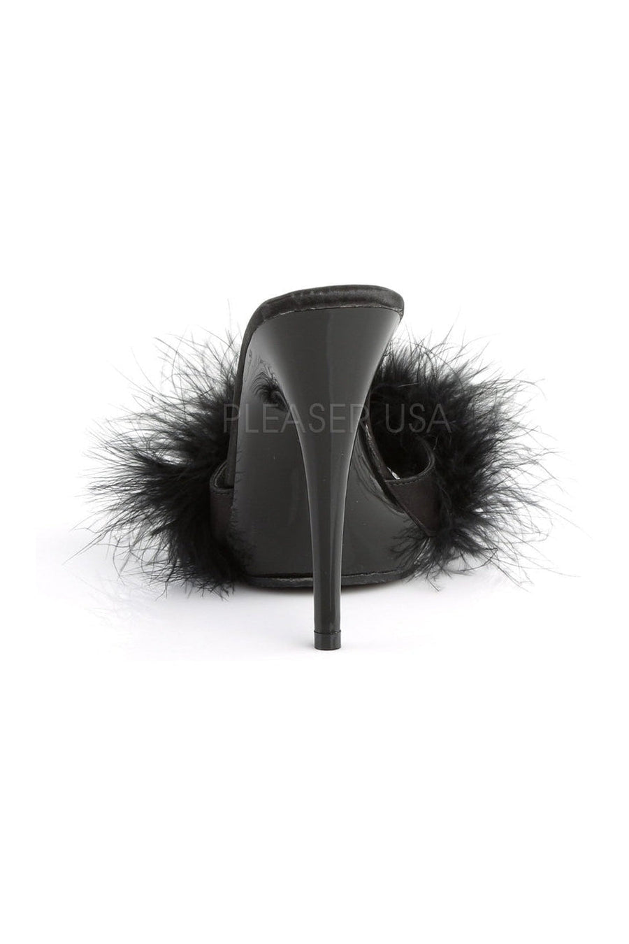 Fabulicious POISE-501F Slide in Black Satin