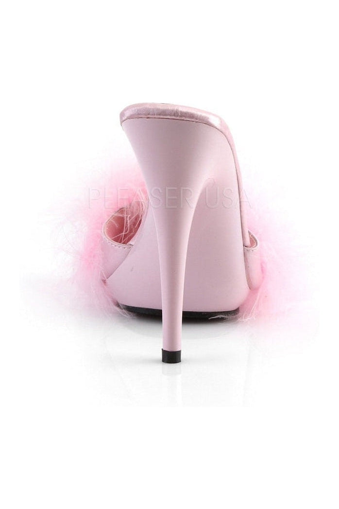 Fabulicious POISE-501F Slide in Pink Satin