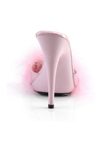 Fabulicious POISE-501F Slide in Pink Satin