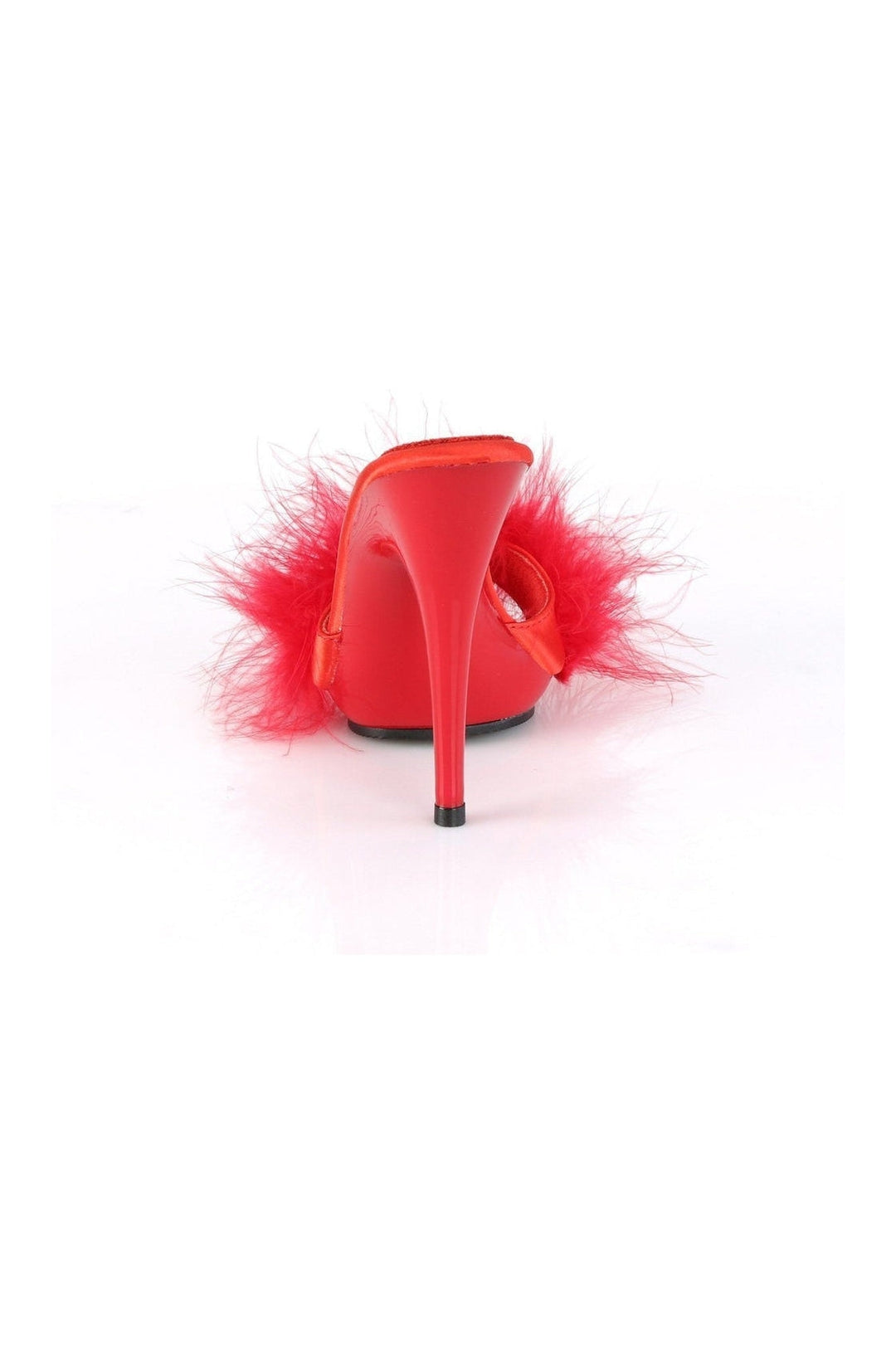 Fabulicious POISE-501F Slide in Red Marabou