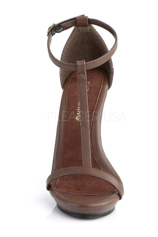 POISE-526 Sandal | Brown Faux Leather-Fabulicious-Sandals-SEXYSHOES.COM