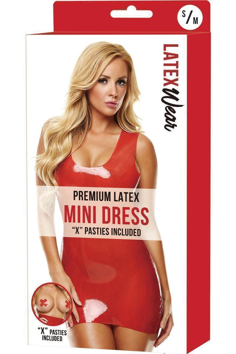 Premium Latex Mini Dress-Latexwear-SEXYSHOES.COM
