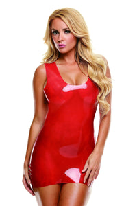 Latexwear Premium Latex Mini Dress in Red  from SexyShoes.com