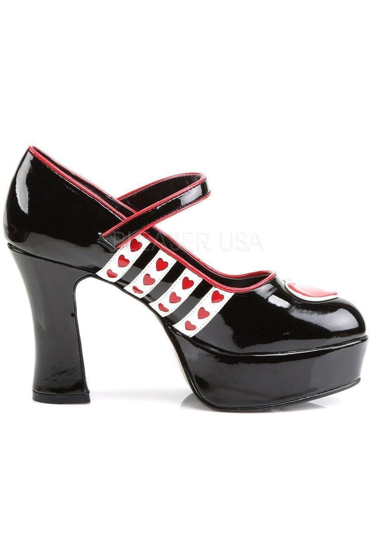 QUEEN-55 Pump | Black Patent-Funtasma-Slides-SEXYSHOES.COM