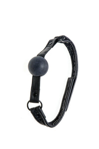 X-Play Quilted Ball Gag in Black  from SexyShoes.com