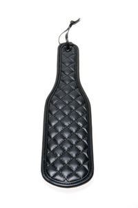 X-Play Quilted Naughty Paddle in Black  from SexyShoes.com