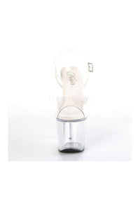 Pleaser RADIANT-708 Platform Sandals in Clear Vinyl