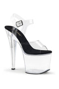 RADIANT-708 Platform Sandals | Clear Vinyl