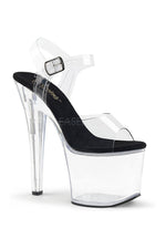 RADIANT-708 Platform Sandals | Clear Vinyl