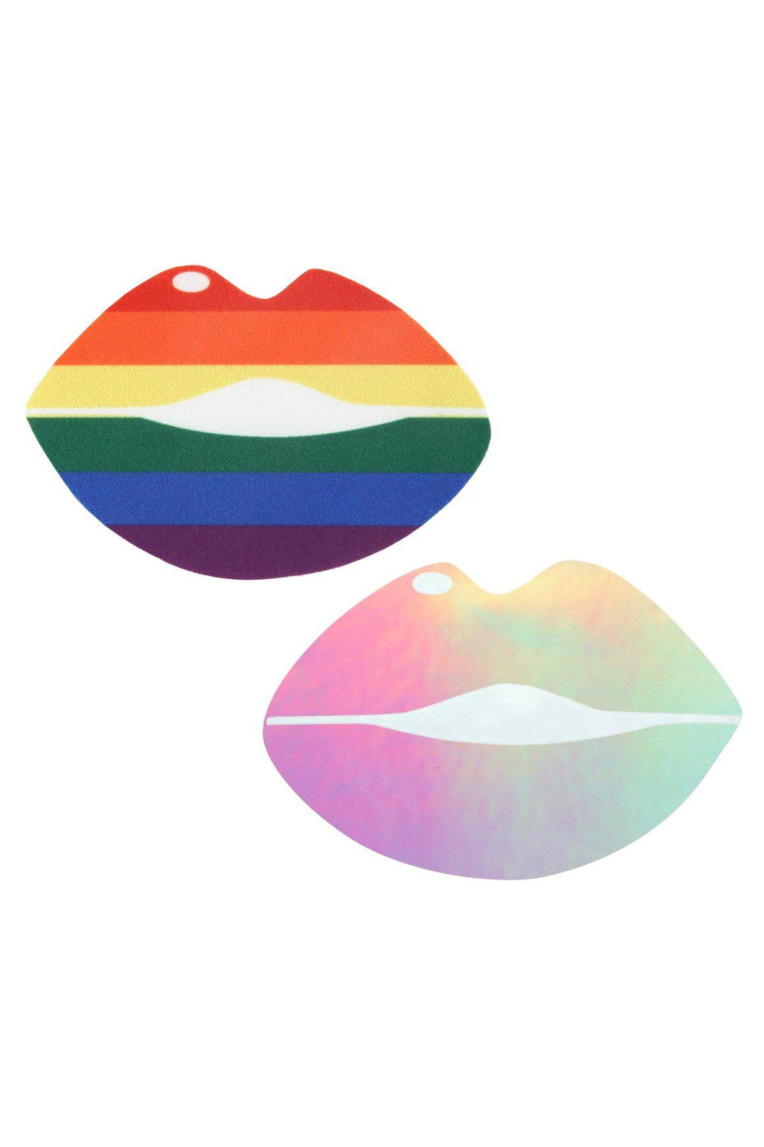 Rainbow Lips Pasties Set-Pasties-Peekaboo Pasties-Multi-O/S-SEXYSHOES.COM