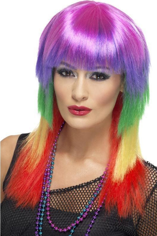 Rainbow Rocker Wig | Rainbow-Fever-SEXYSHOES.COM
