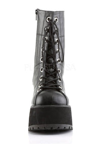 Demonia RANGER-301  Knee Boot in Black Faux Leather