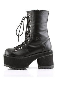 Demonia RANGER-301  Knee Boot in Black Faux Leather