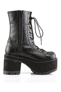 Demonia RANGER-301  Knee Boot in Black Faux Leather