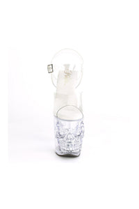 Pleaser RAPTURE-808 Sandal in Clear Vinyl