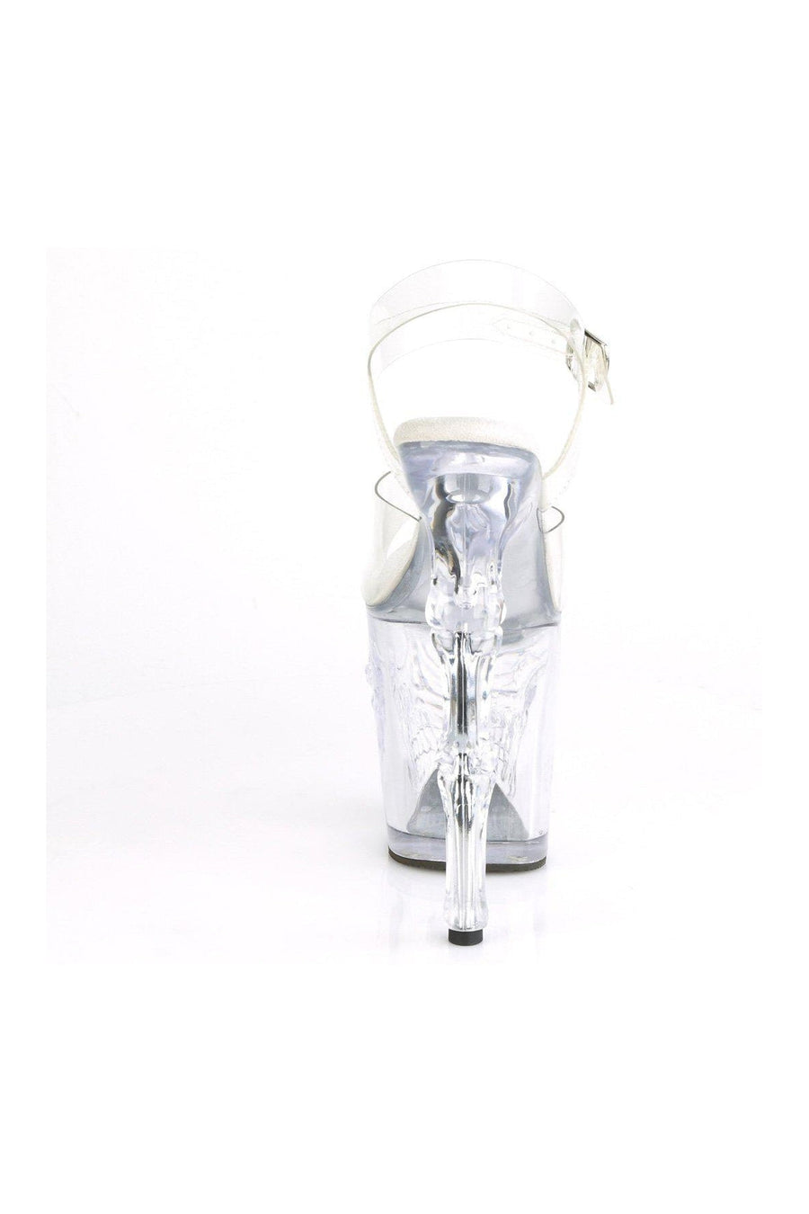 Pleaser RAPTURE-808 Sandal in Clear Vinyl