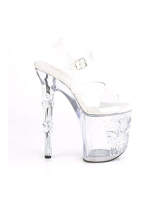 Pleaser RAPTURE-808 Sandal in Clear Vinyl