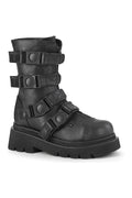 RENEGADE-55 Knee Boot | Black Faux Leather