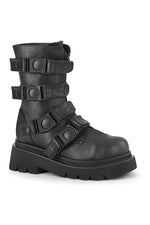 RENEGADE-55 Knee Boot | Black Faux Leather