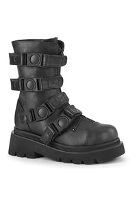 Demonia RENEGADE-55 Knee Boot in Black Faux Leather from SexyShoes.com