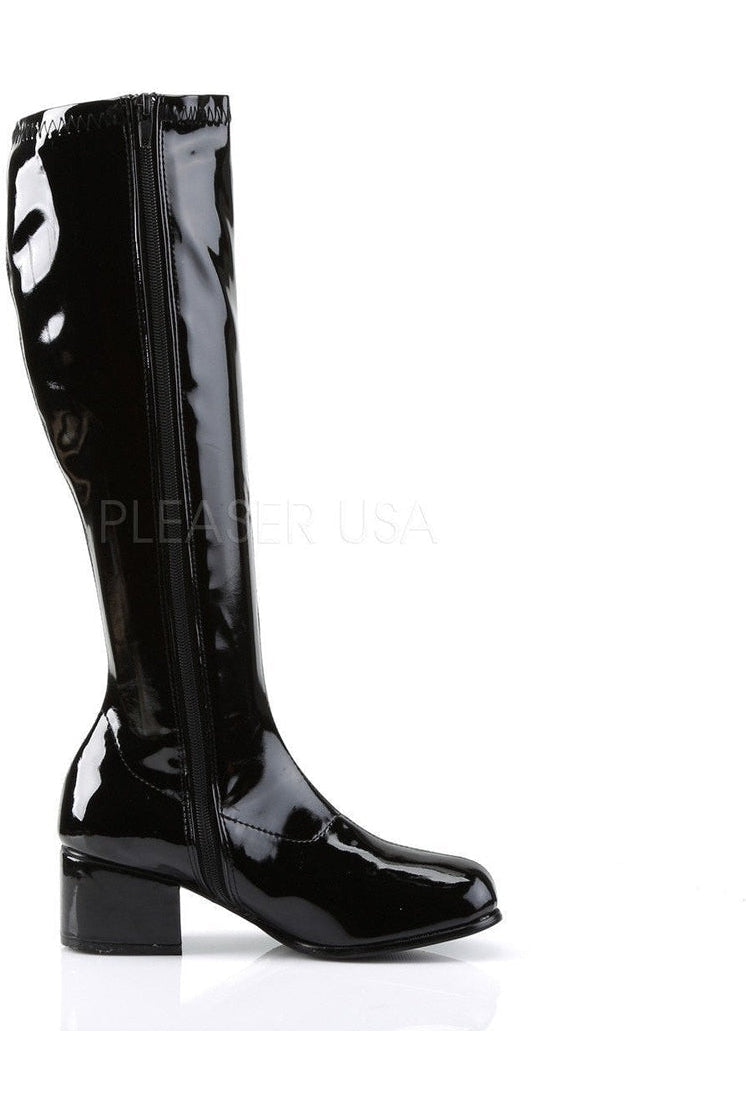 Funtasma RETRO-300 Go Go Boot in Black Patent