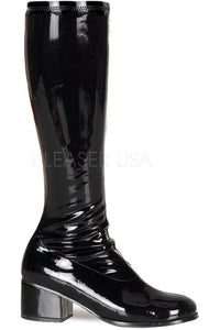Funtasma RETRO-300 Go Go Boot in Black Patent from SexyShoes.com