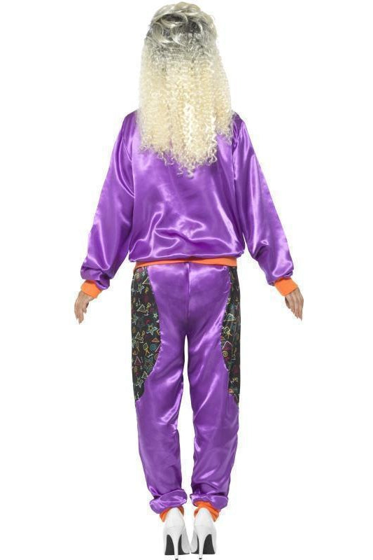 Retro Shell Suit Costume, Ladies | Purple-Fever-SEXYSHOES.COM