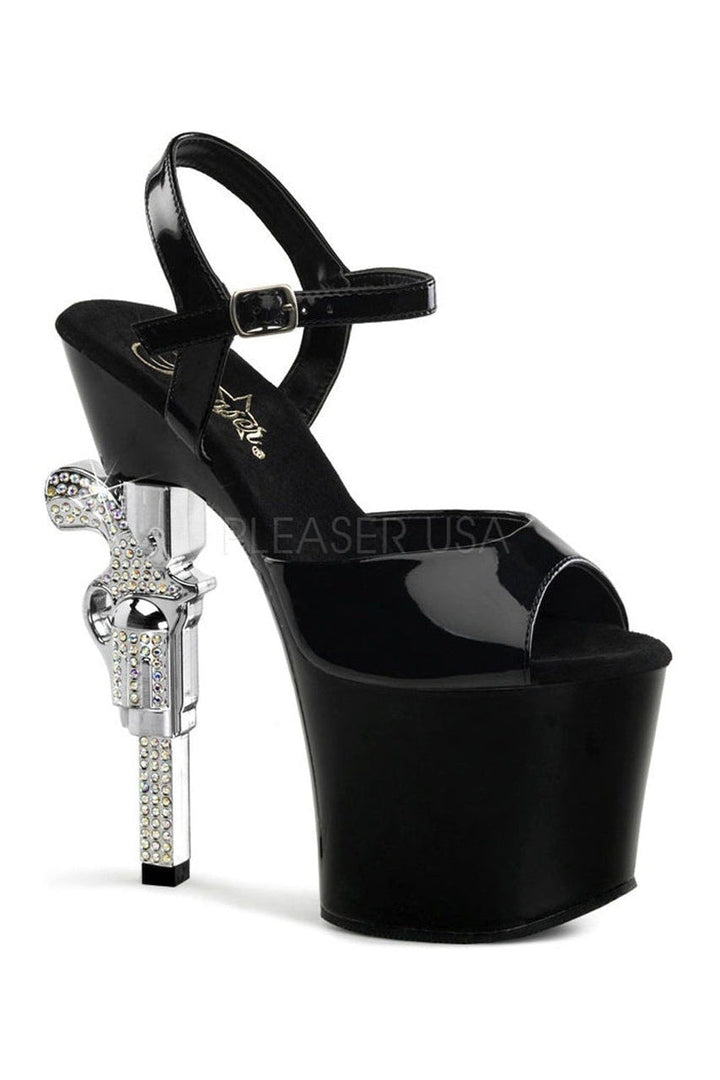 Pleaser Black Sandals Platform Stripper Shoes | Buy at Sexyshoes.com