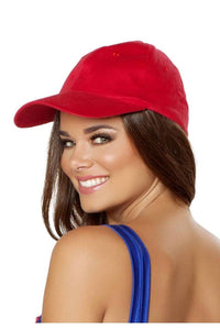 Roma Costumes Roma Baseball Style Hat in Red  from SexyShoes.com