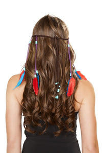 Roma Costumes Roma Brown Indian Headband in Brown  from SexyShoes.com