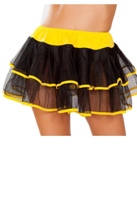Roma Costumes Roma Double Layer Petticoat Costume in Black  from SexyShoes.com