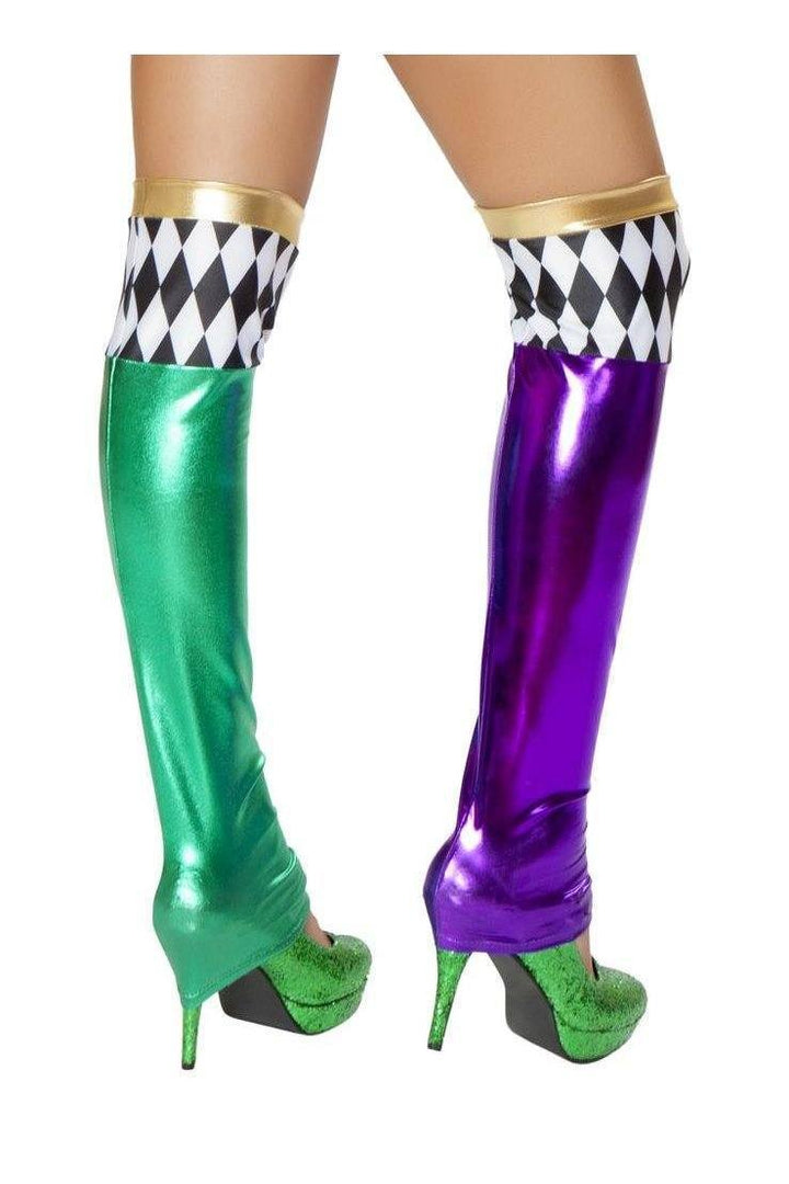 Roma Green/Purple Jester Leggings Costume-SEXYSHOES.COM