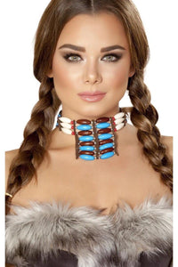 Roma Costumes Roma Indian Necklace with Stones in Brown  from SexyShoes.com