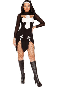 Roma Costumes Roma Loving Nun Costume in Black  from SexyShoes.com