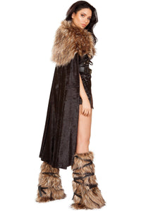 Roma Costumes Roma Northern Warrior Costume in Black 