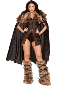 Roma Costumes Roma Northern Warrior Costume in Black  from SexyShoes.com