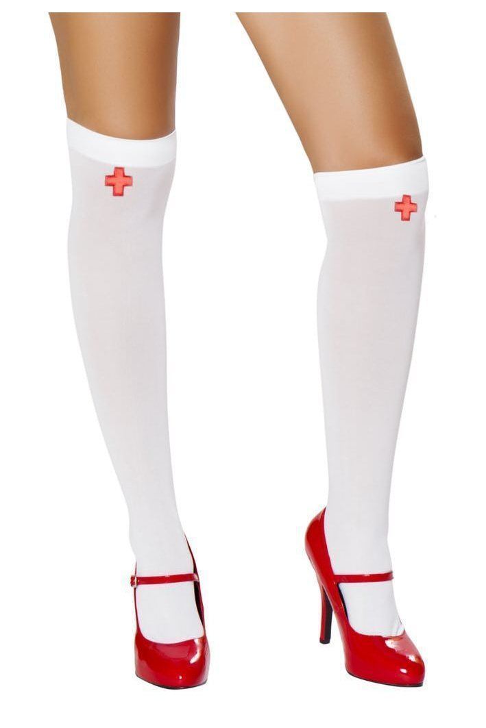 Roma Nurse Stockings With Cross-SEXYSHOES.COM