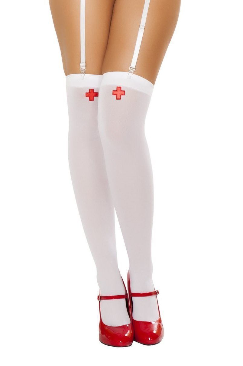 Roma Nurse Stockings With Cross-SEXYSHOES.COM