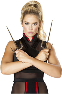 Roma Costumes Roma Pair of Ninja Trident in Multi  from SexyShoes.com