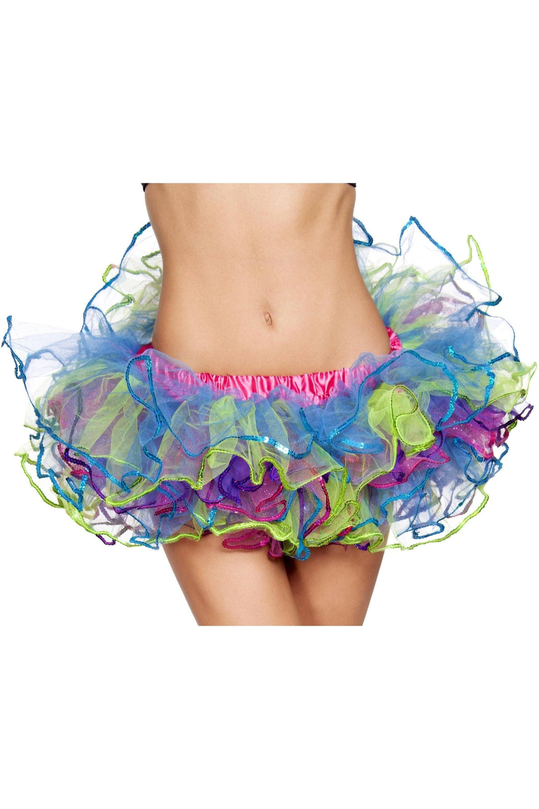 Roma Rainbow with Sequin Trimmed Petticoat Costume-SEXYSHOES.COM