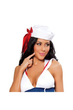 Roma Sailor Hat with Red Ribbon
