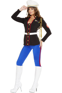 Roma Costumes Roma Sexy Marine Corporal Costume in Black  from SexyShoes.com