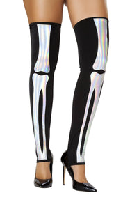 Roma Costumes Roma Skeleton Leggings in Black  from SexyShoes.com