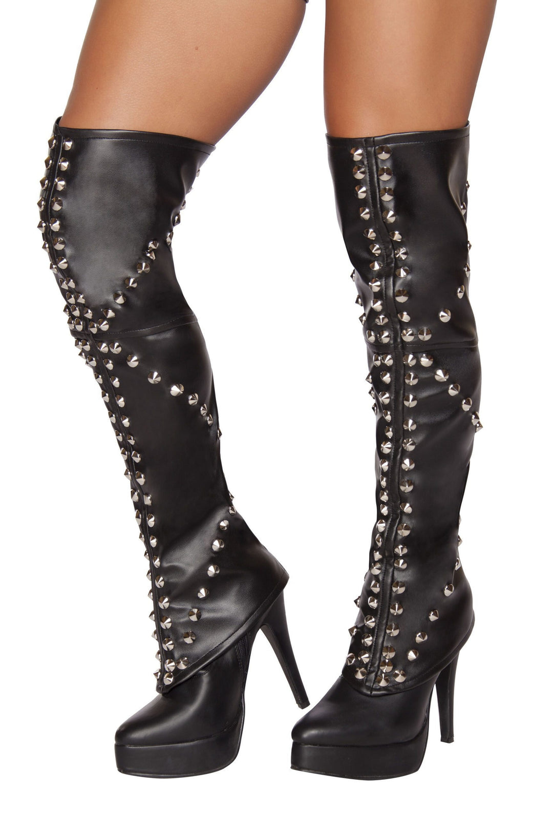 Roma Spike Studded Leggings-SEXYSHOES.COM