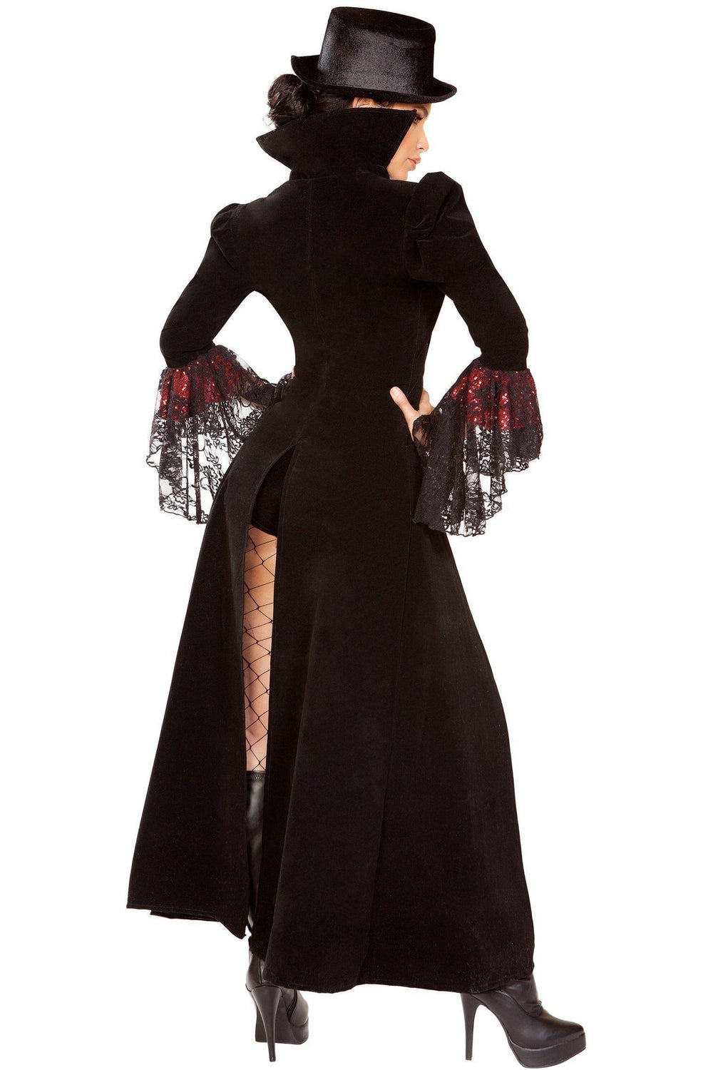 Roma Costumes Roma The Lusty Vampire Costume in Black 