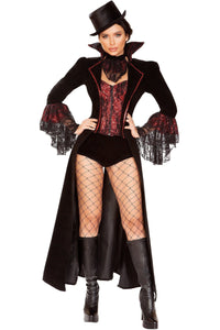 Roma Costumes Roma The Lusty Vampire Costume in Black  from SexyShoes.com