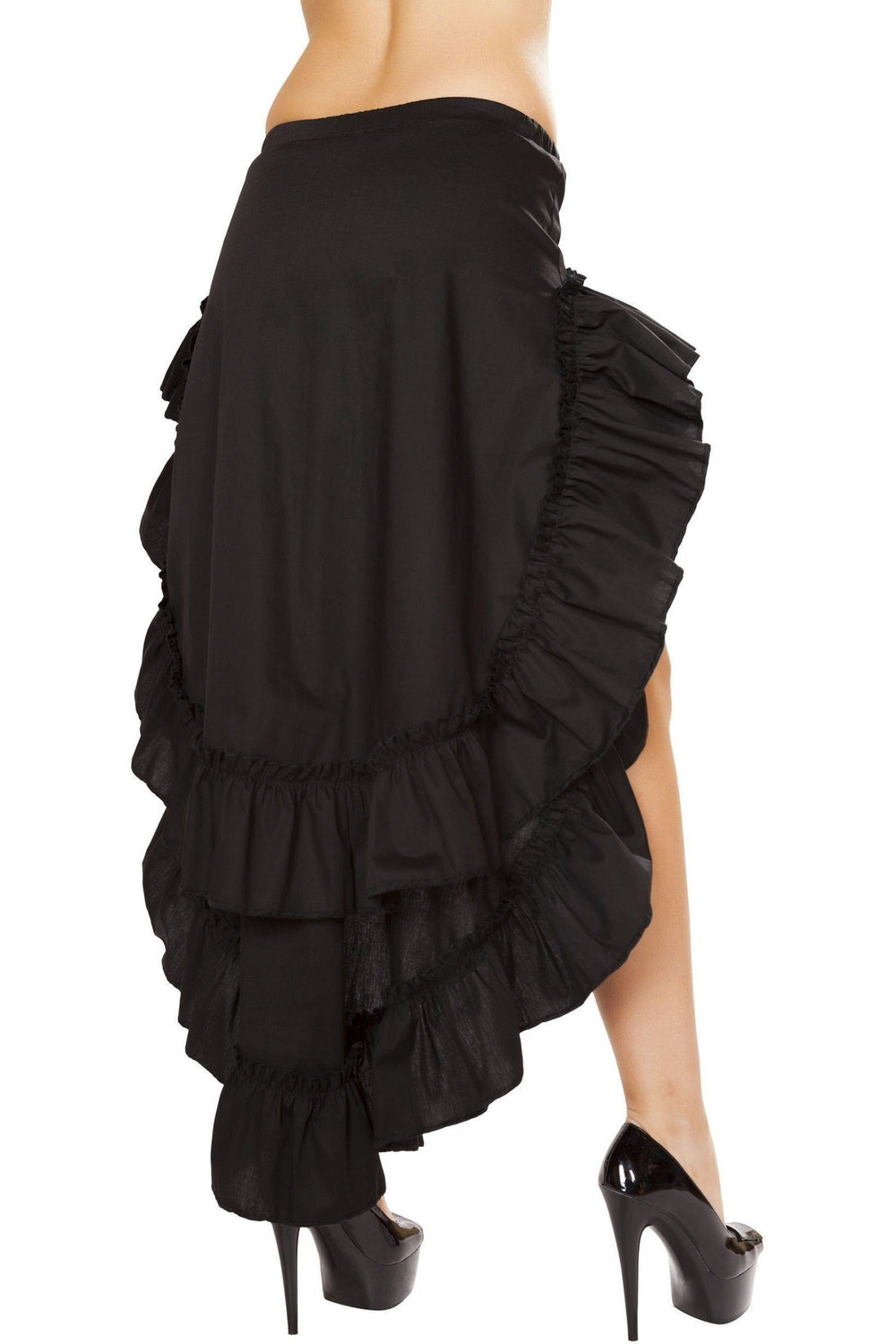 Roma Costumes Roma Tiered Ruffle Skirt in Black 