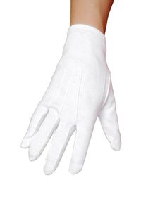 Roma Costumes Roma White Costume Gloves in White  from SexyShoes.com